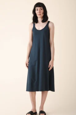 Organic Tank Dress in Atlantic
