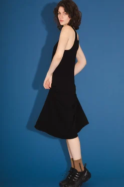 Organic Tank Dress in Black