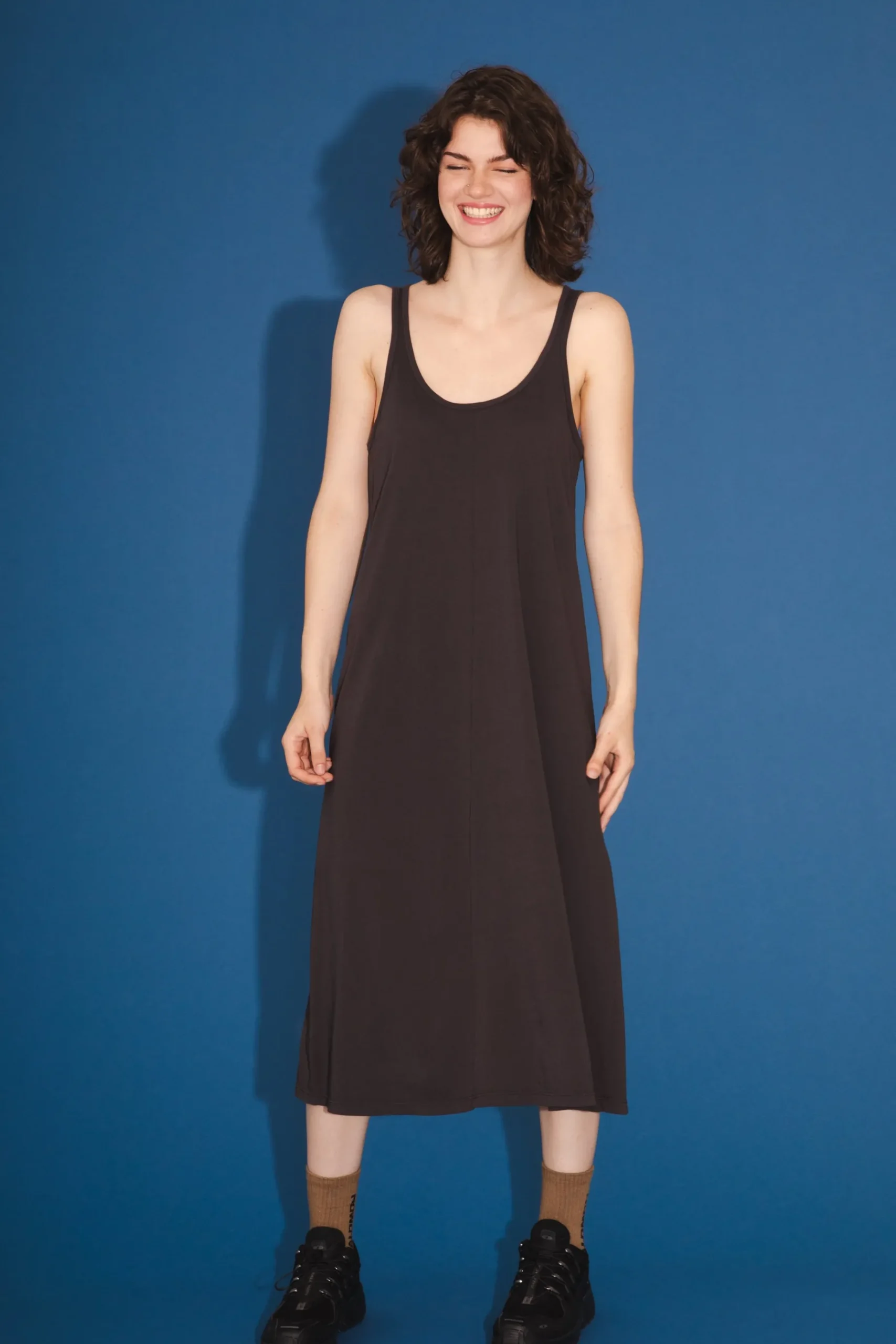 Organic Tank Dress in Tunnel