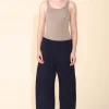 Organic Wide Leg Sweatpant in Midnight