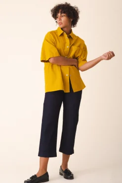 Oversized Work Shirt in Dijon
