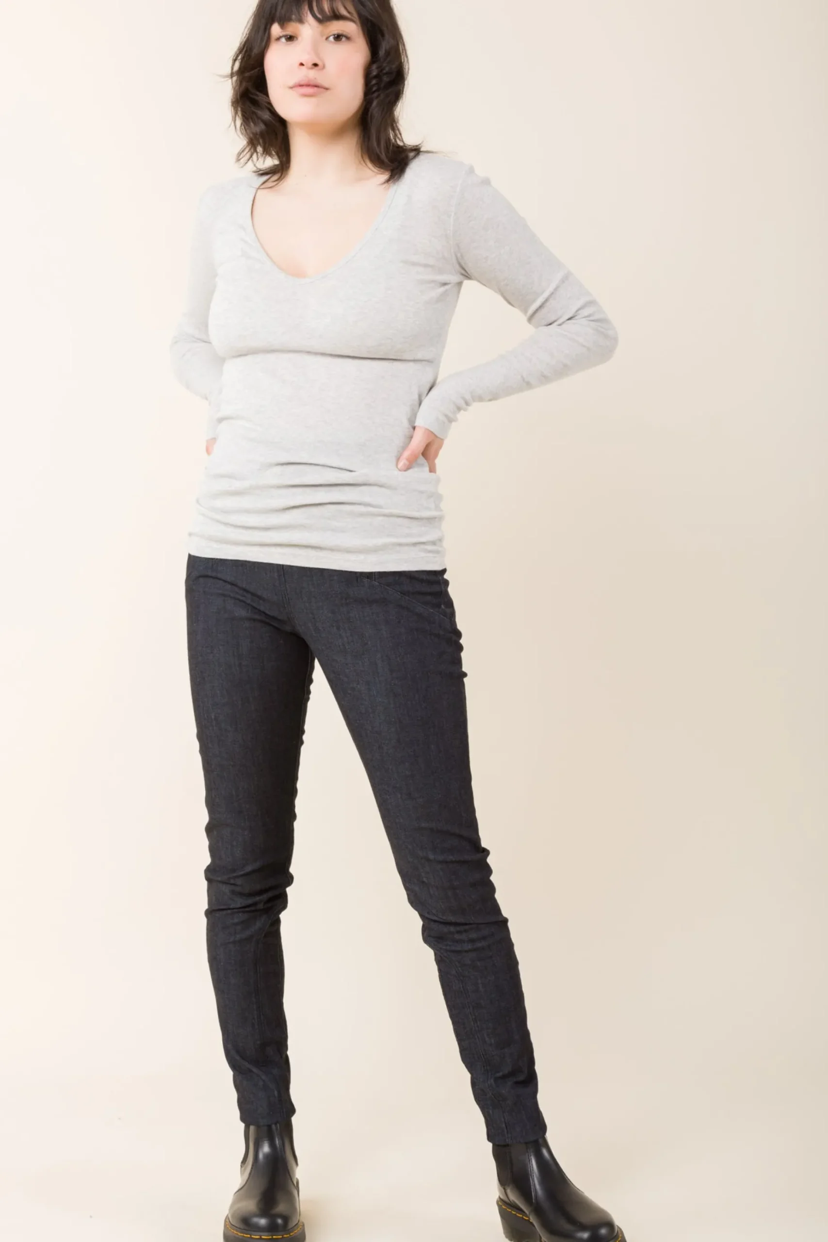 Parallel Zip in Denim