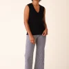 Railroad Knack Pant in Oyster Stripe