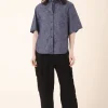 Replica Shirt S/S in Navy Stripe