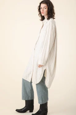 Replica Shirtdress in Natural Stripe