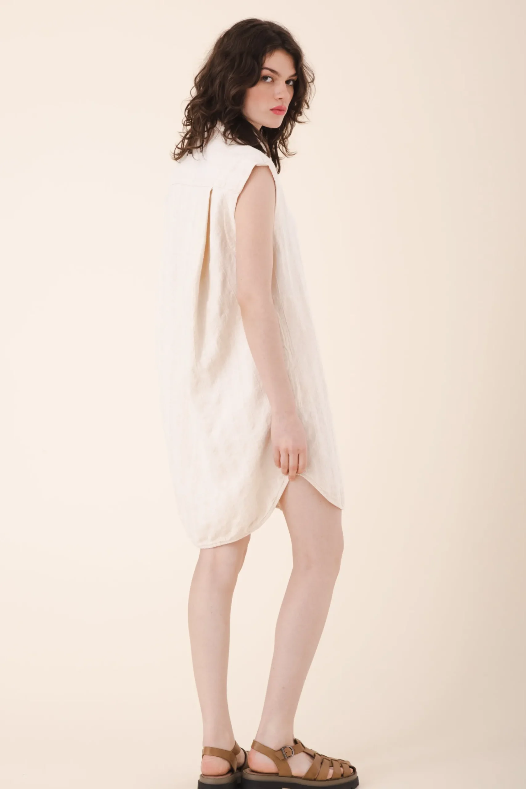 Replica Shirtdress Sleeveless in Oyster