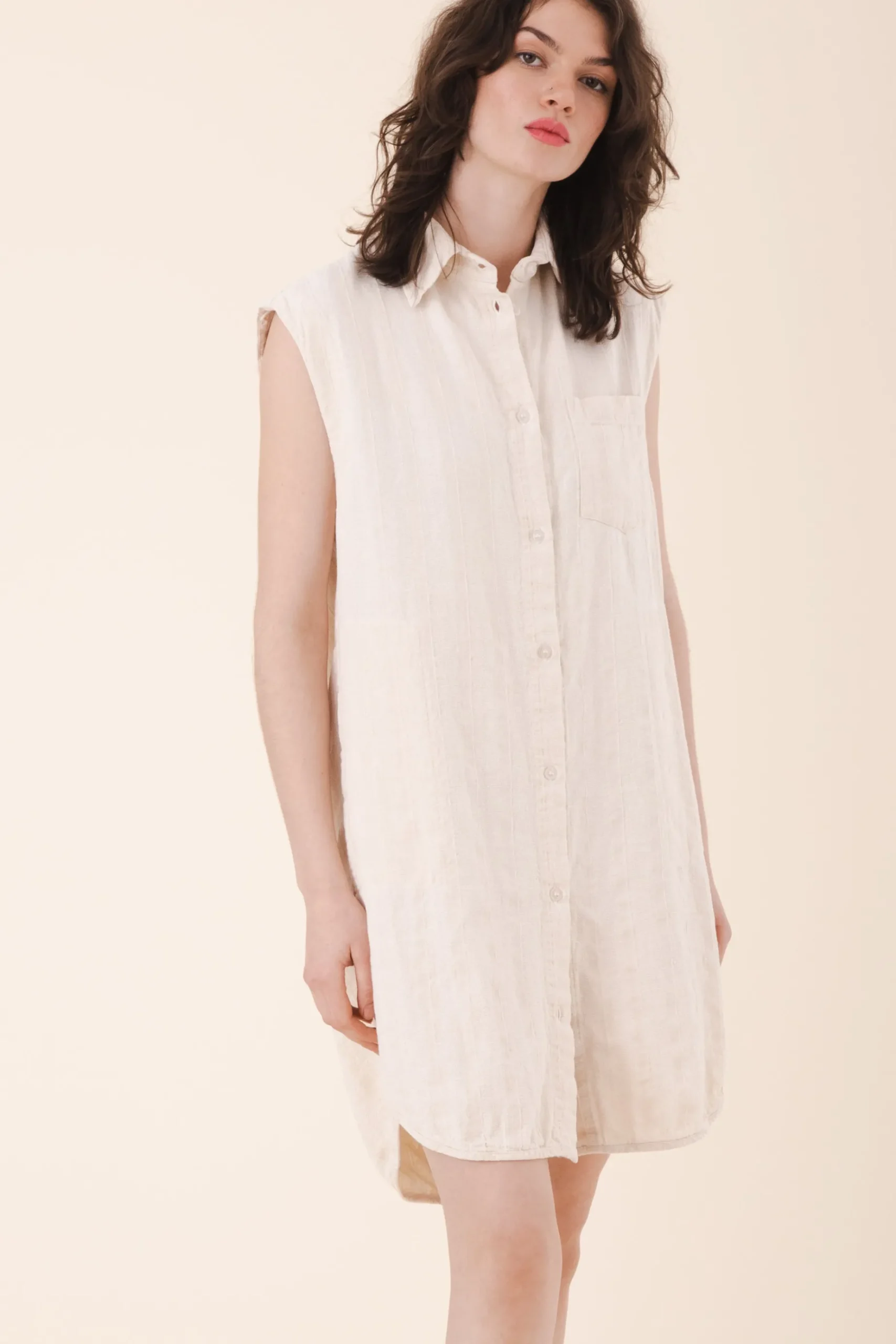 Replica Shirtdress Sleeveless in Oyster