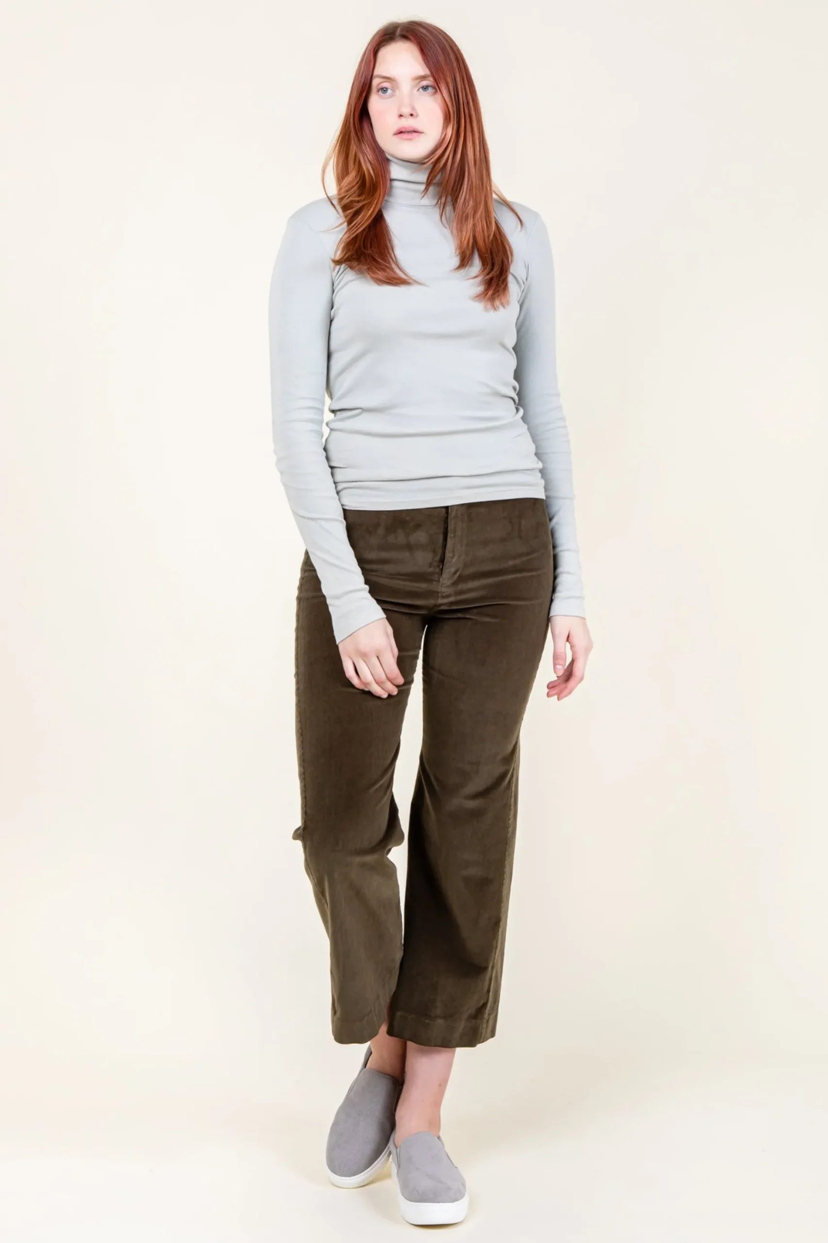 Rib Turtleneck in Interface