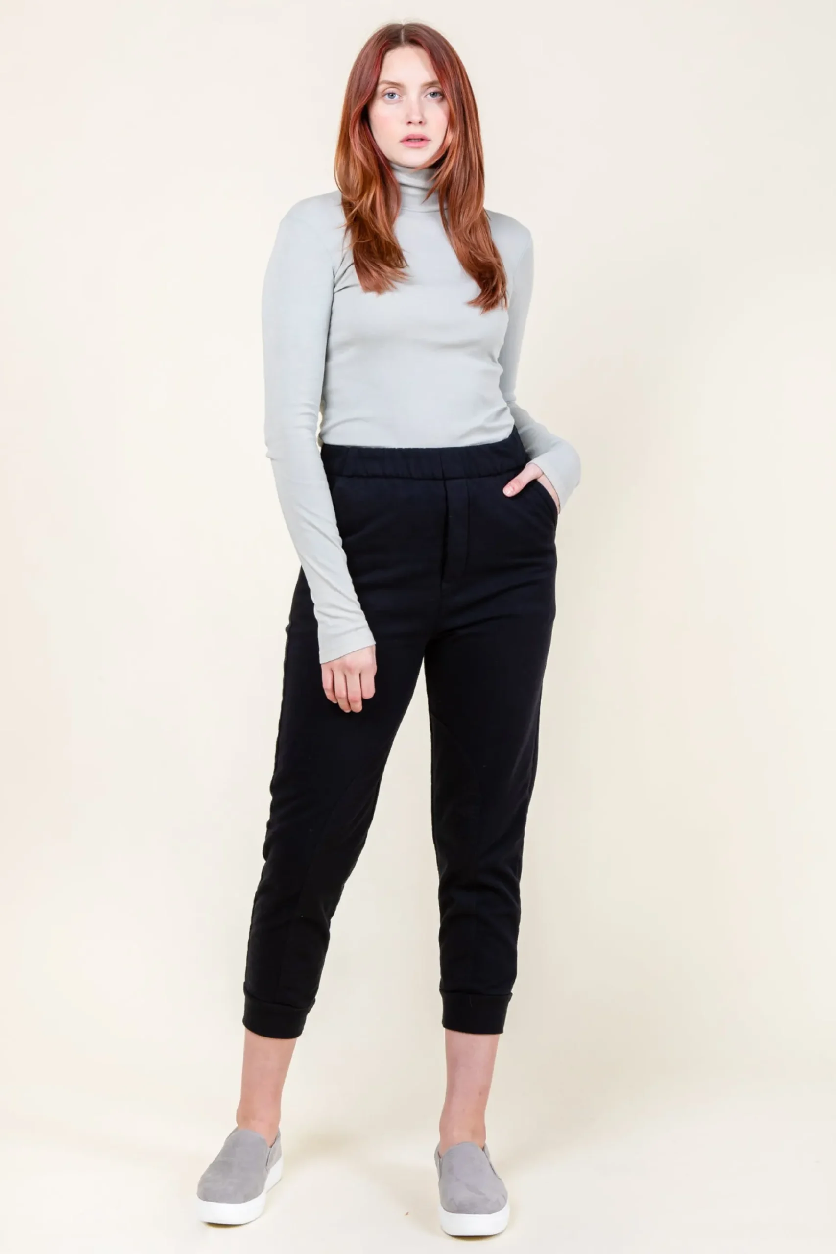 Rib Turtleneck in Interface