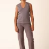 Sleeveless Soft V in Dior Gray