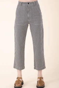 Smithy Pant in Wide Stripe Natural