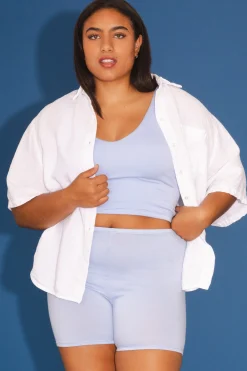 Soft Tank Top in Sky Blue