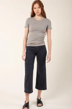 Stripe Knack Pant in Graphite