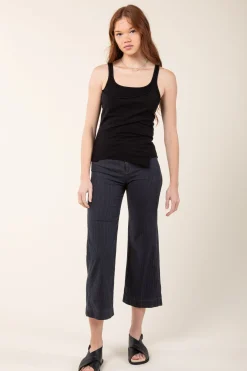 Stripe Knack Pant in Graphite