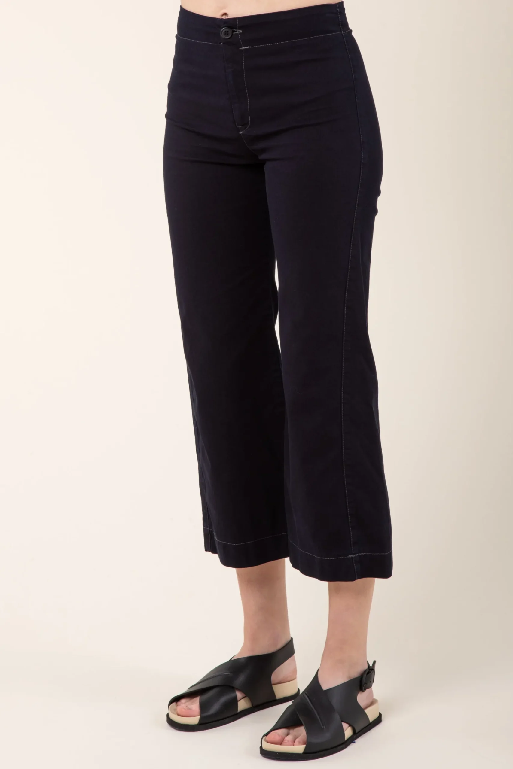 Stripe Knack Pant in Midnight