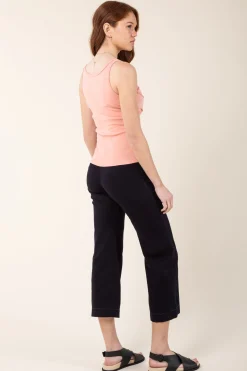 Stripe Knack Pant in Midnight