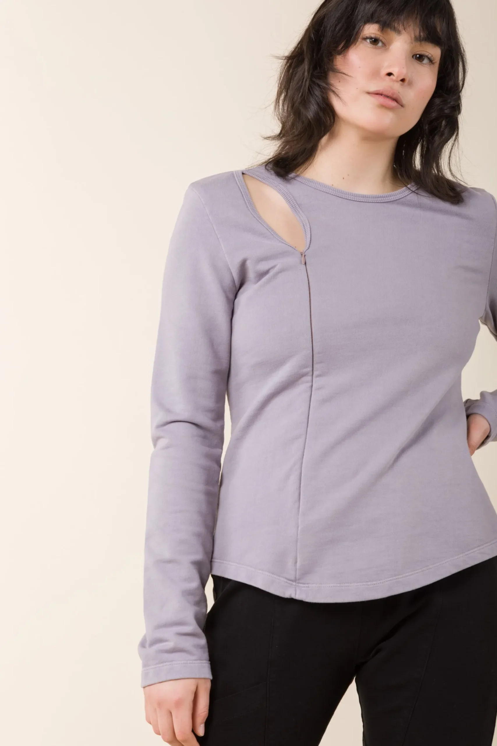 Tendril Sweater in Silver Mist