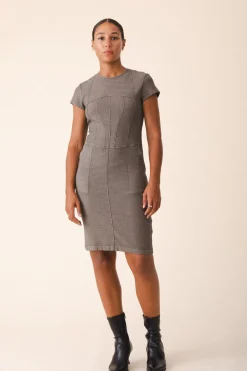 Valkyrie Dress in Khaki