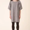 Wool Kite Dress in Houndstooth