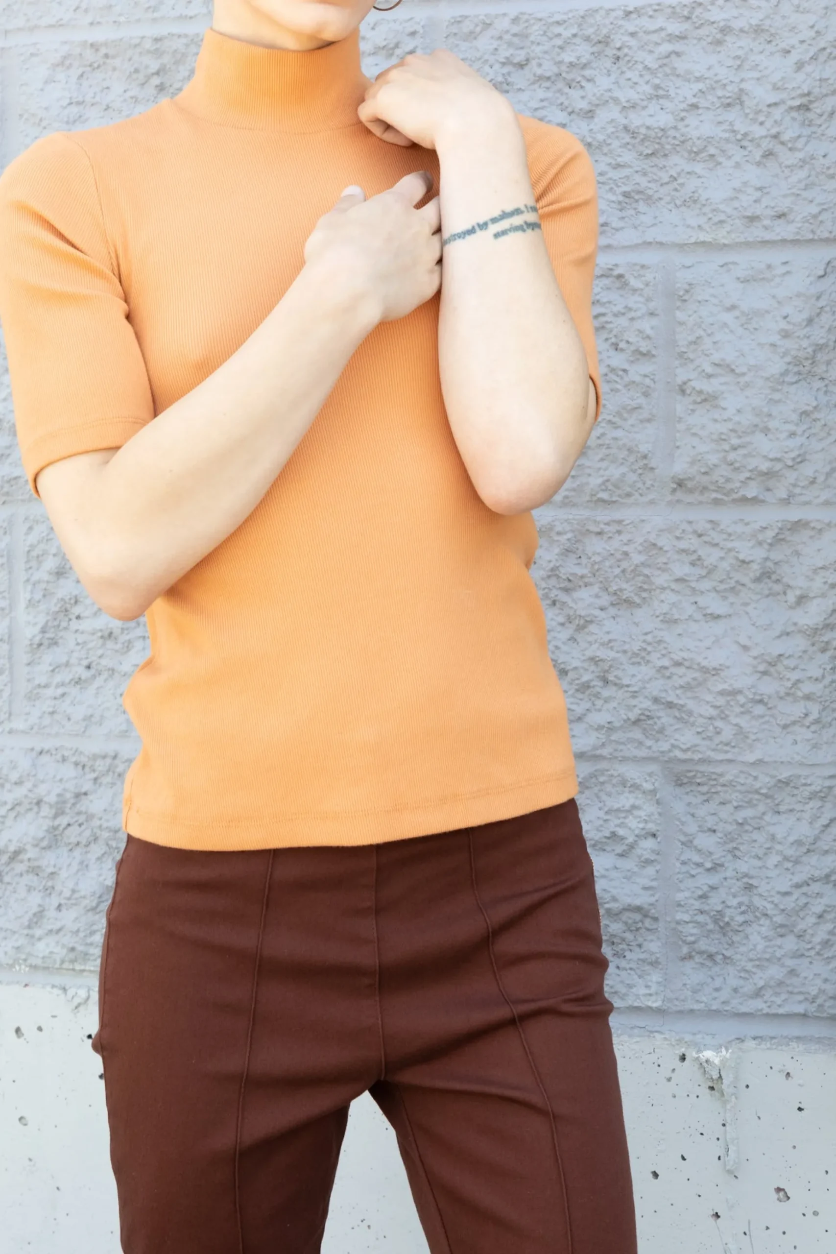 2x1 Mockneck in Red rock
